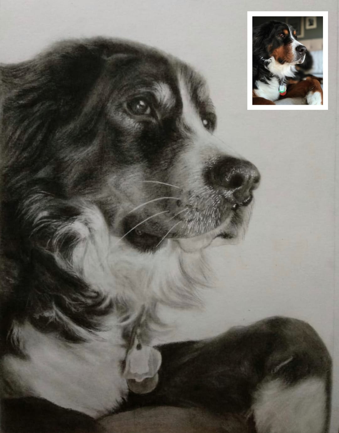 One of my commissioned charcoal drawings! :) Would love to hear feedbacks / thoughts :) ❤️