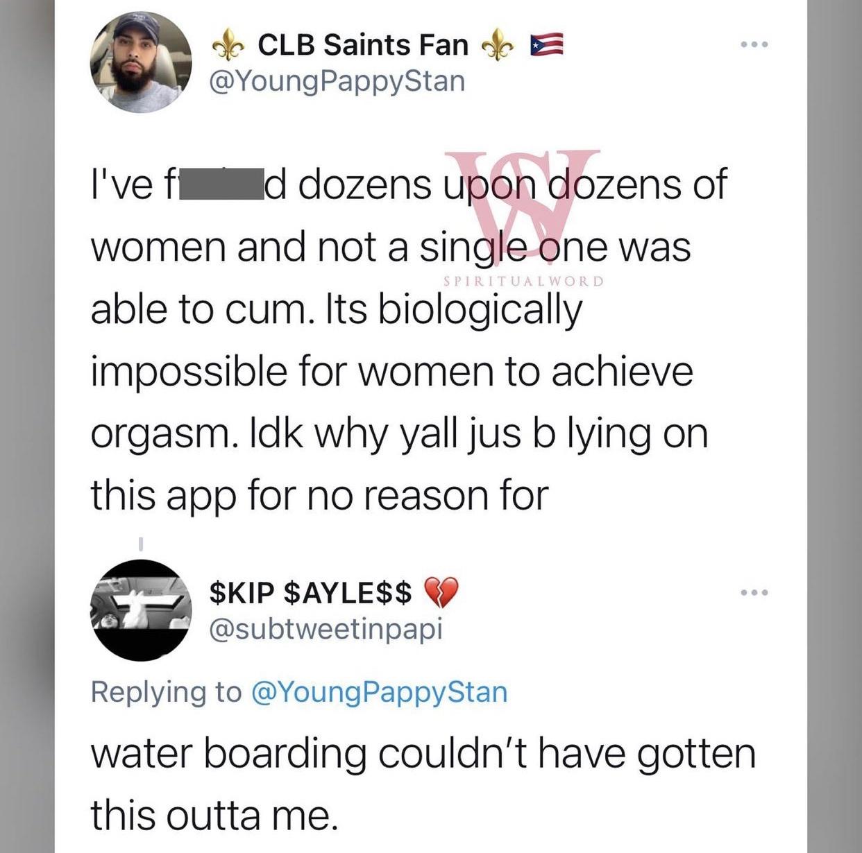 Who is gonna tell him?