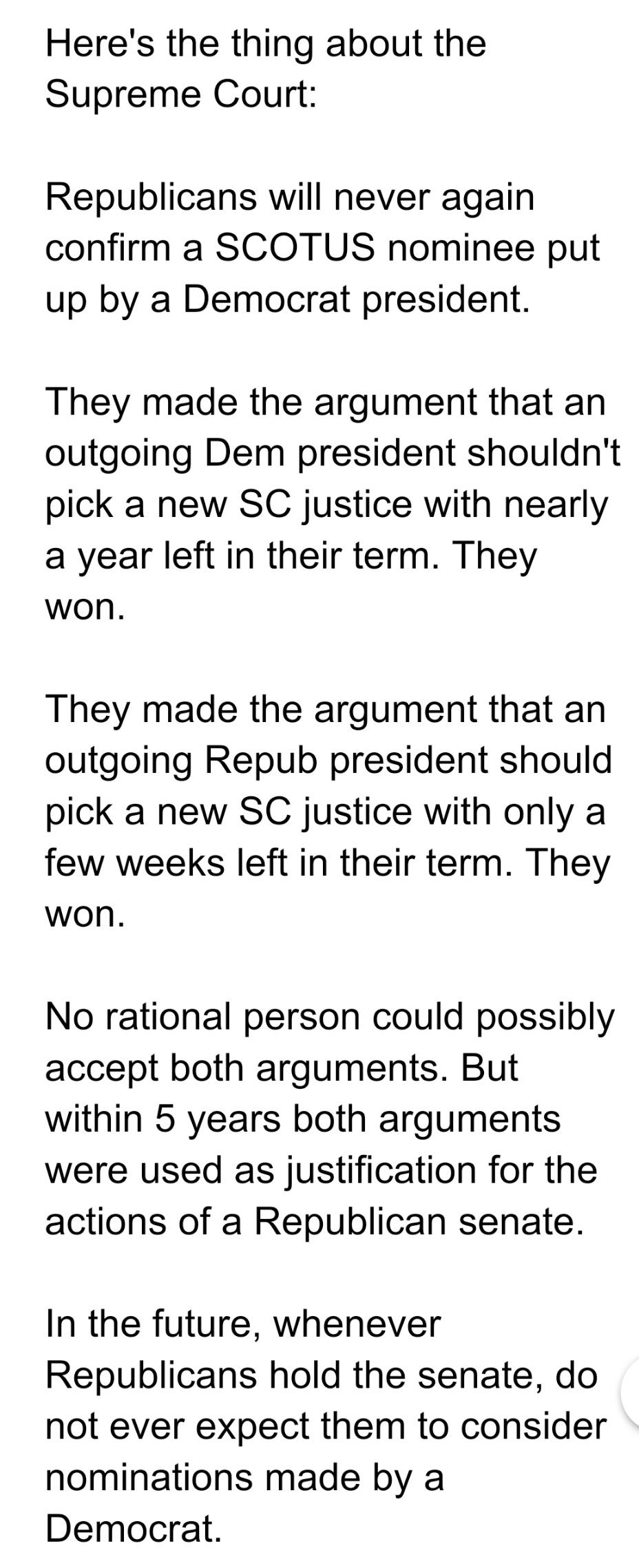 Just saying, they've changed the rules, so change your expectation.