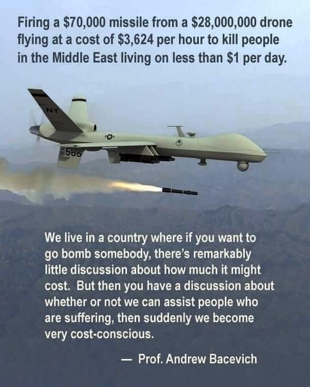 If you say National Defence you will get a blank cheque