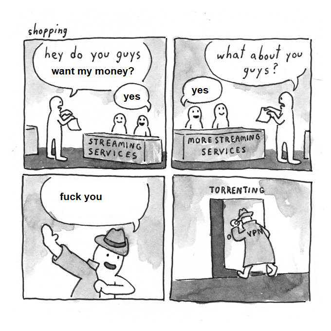 Pirating is the *default* position