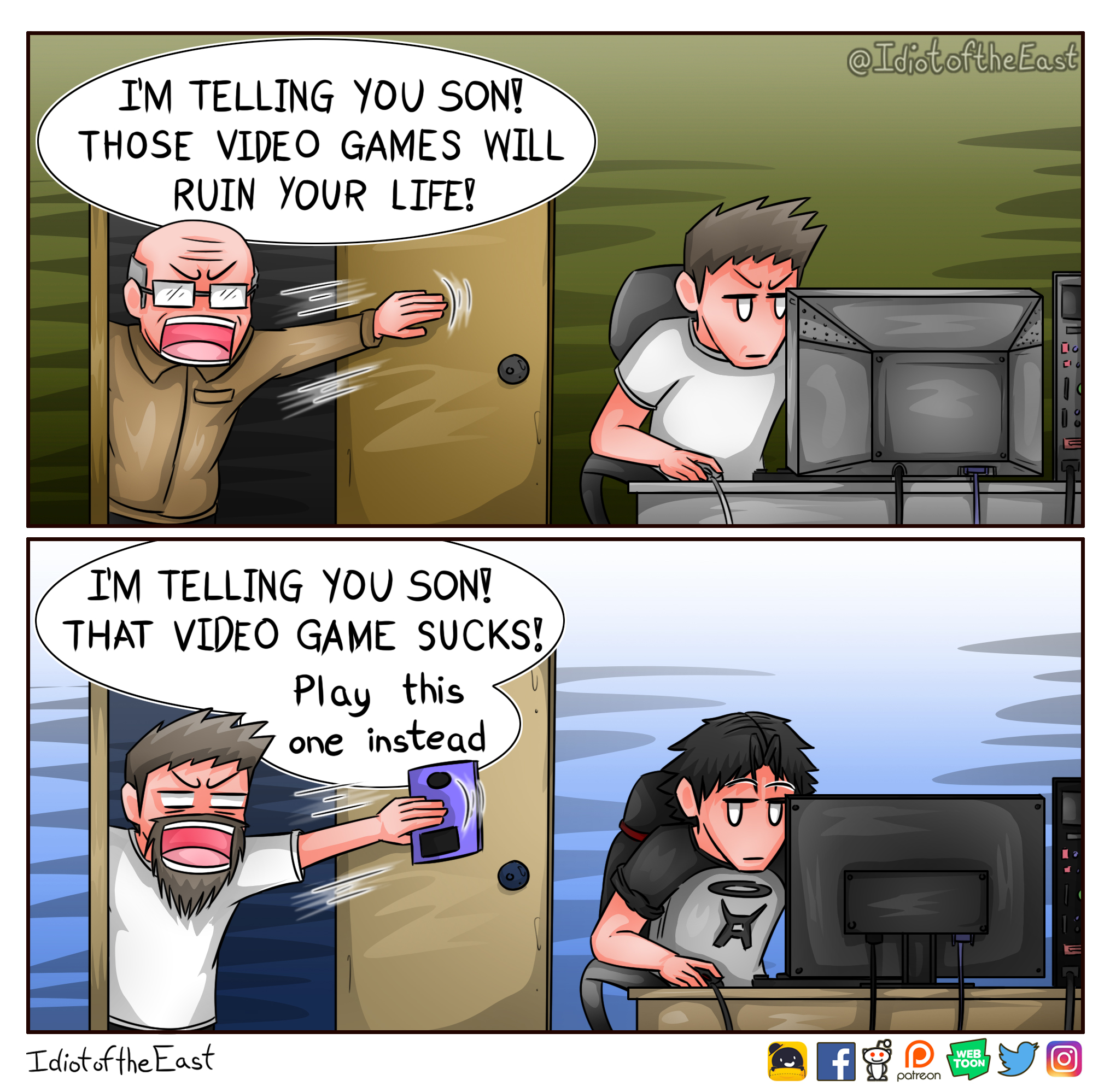 Here! Play this son!