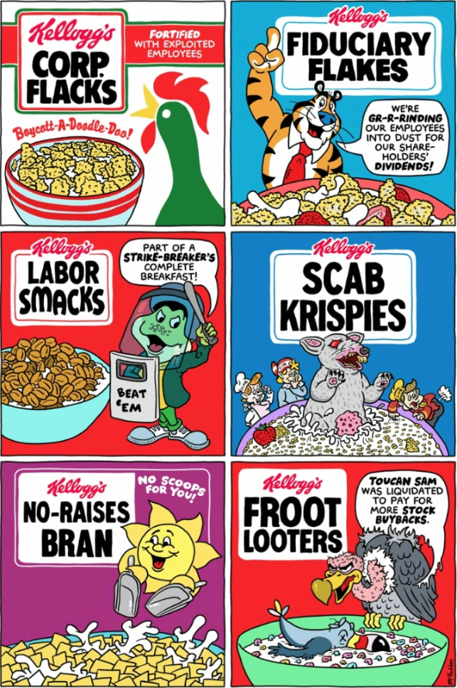 More accurate mascots for Kellogs brands