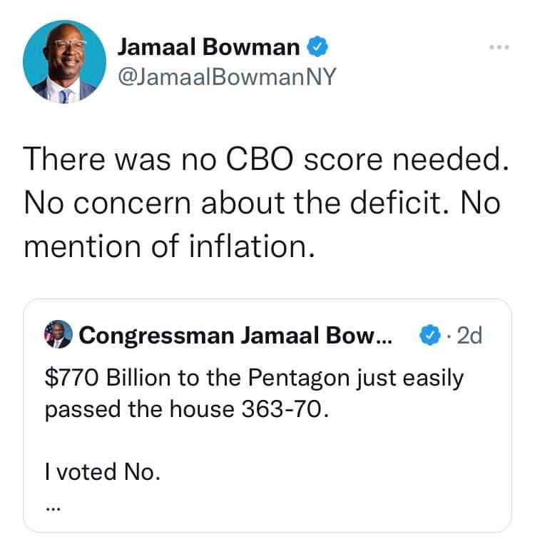 there's always a budget for imperialism!