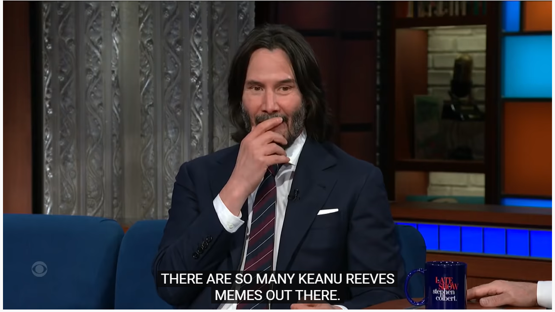 Keanu Reeves on memes