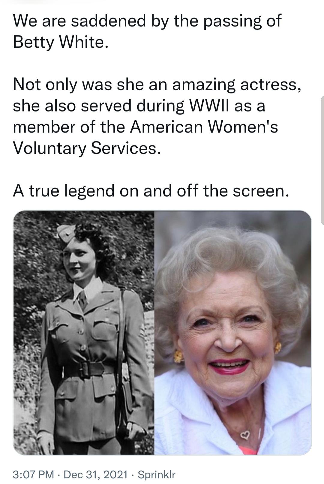 I never thought id live to see the day. Rest in peace Betty