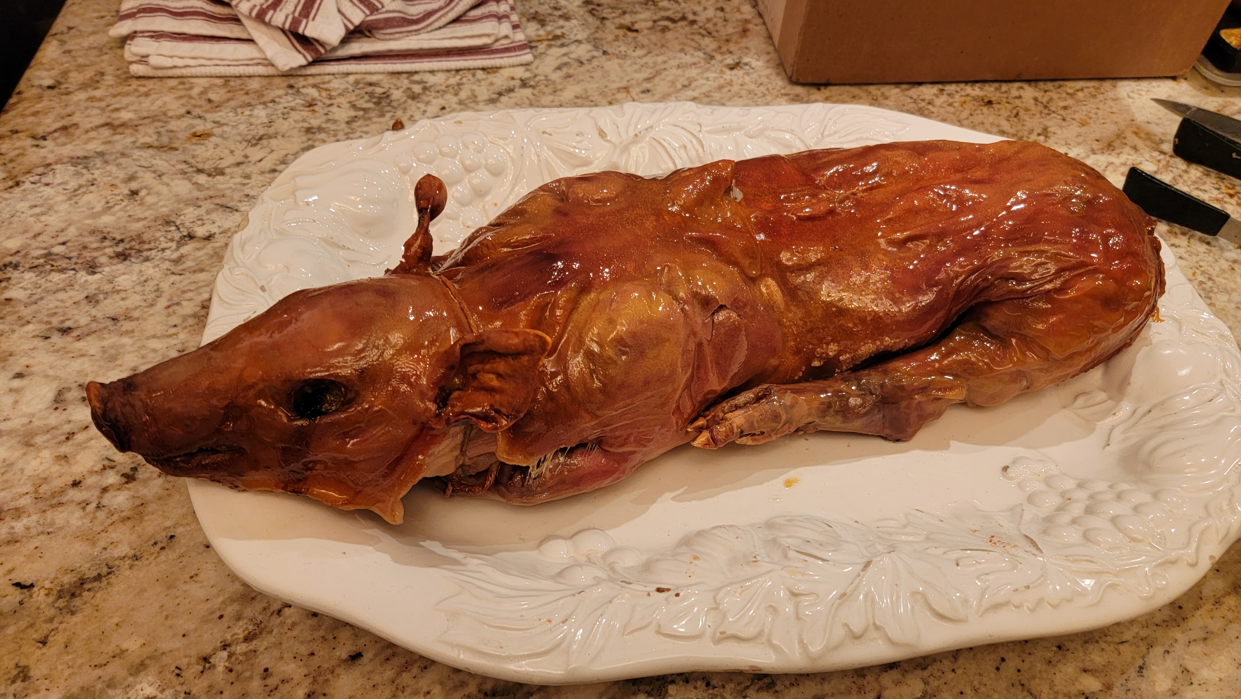 I roasted a suckling pig for NYE