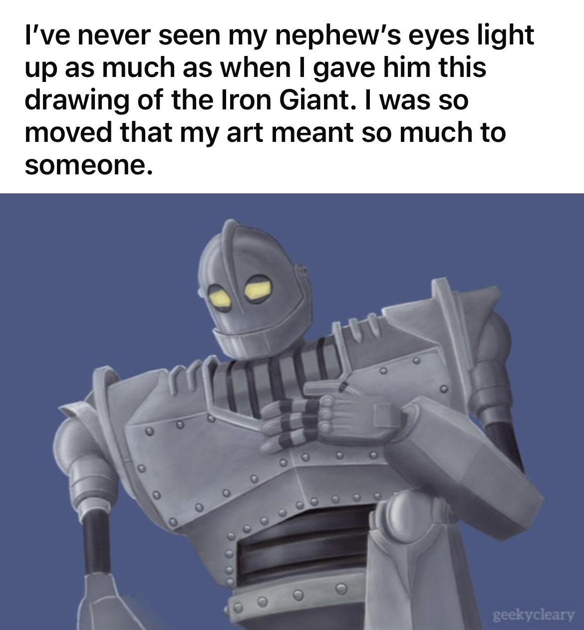 I was so moved that my art meant so much to someone