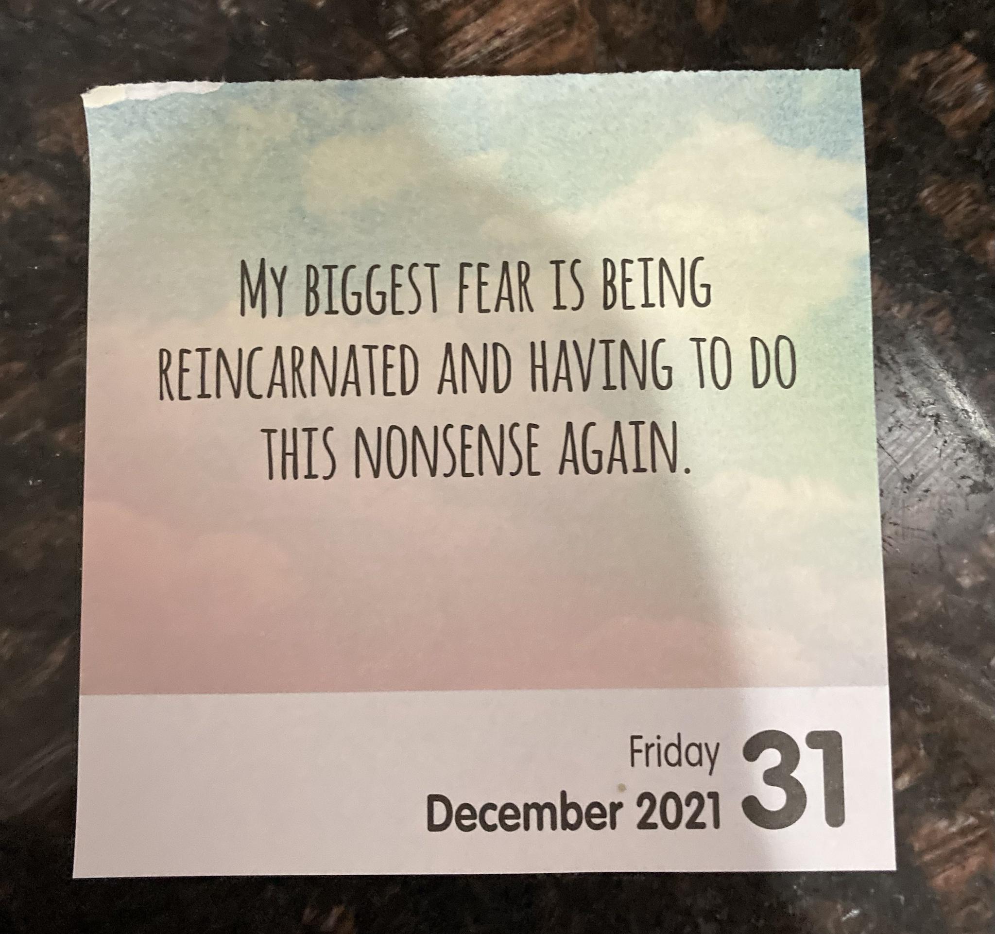 Sounds about right for 2021