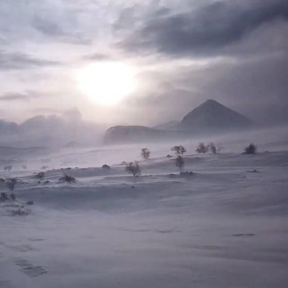 Winter pictures from mountains in Northern Sweden