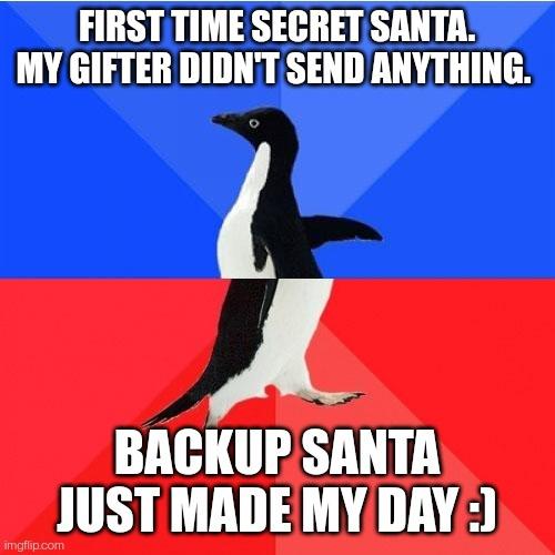 Thank you Back up Santa