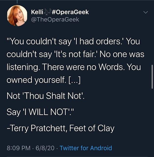 Some wisdom from Terry Pratchett's books