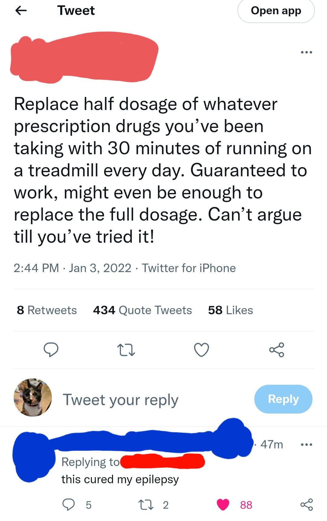 no drugs, only treadmill