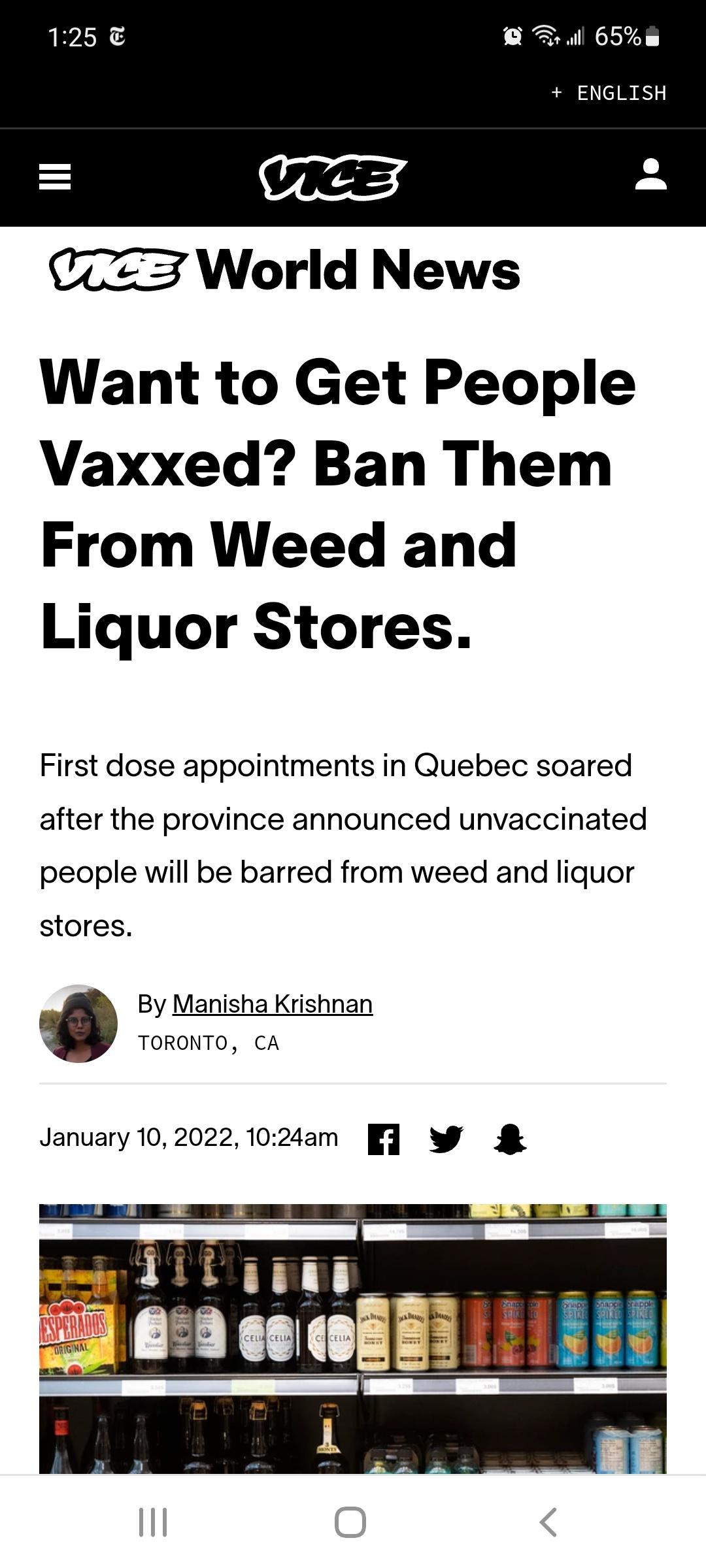 Canada's unorthodox vaccine efforts are working.