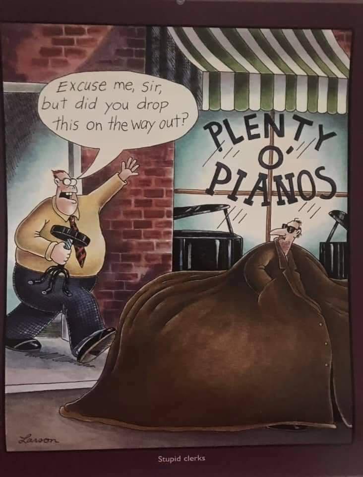 Thankfully he didn't drop his keys