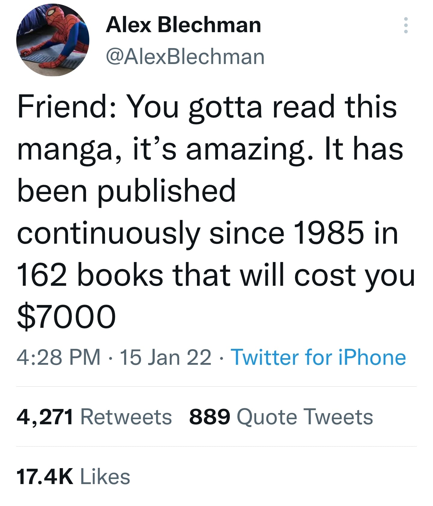 What recommending manga is like