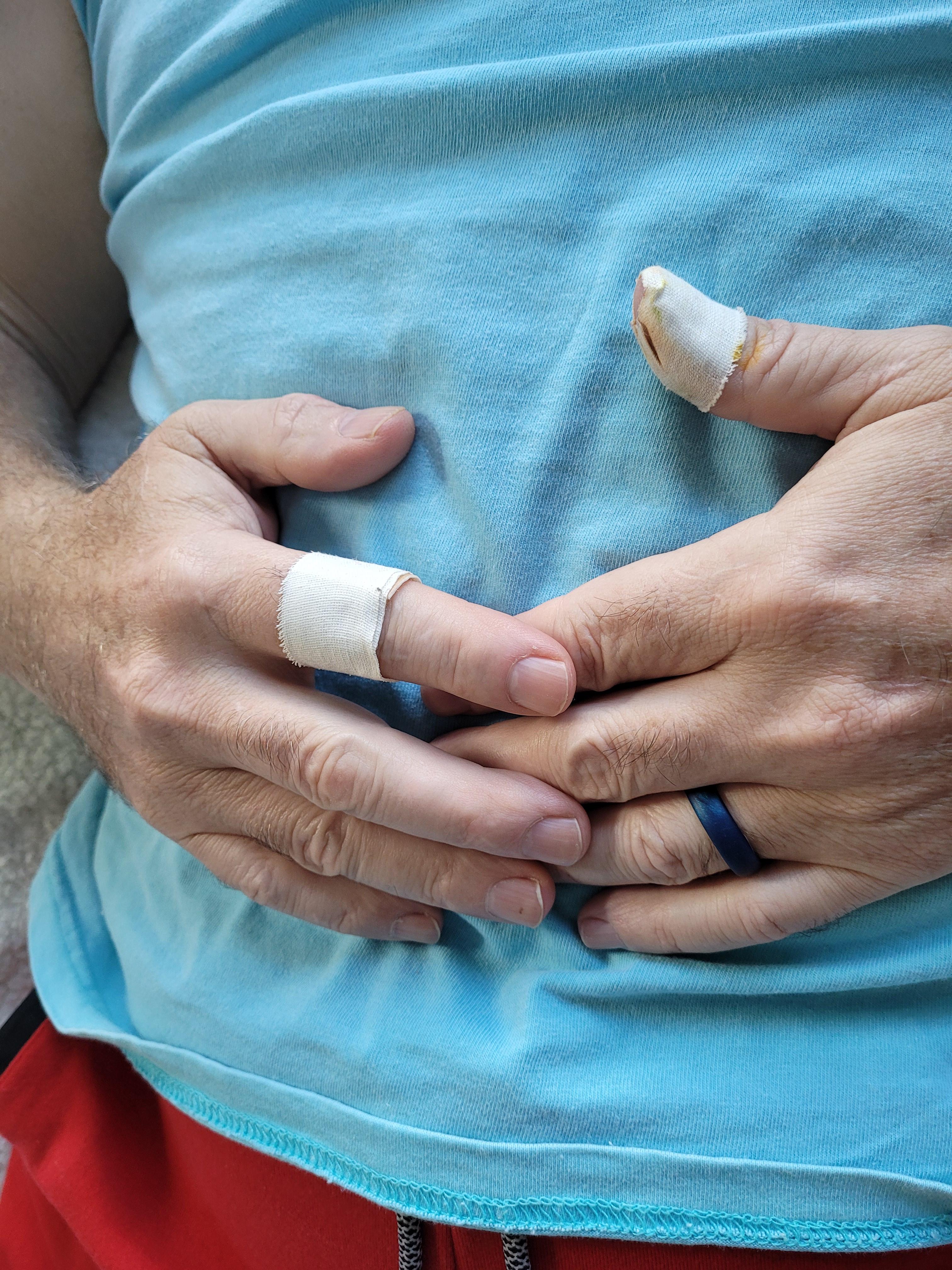 We got a new kitchen knife...