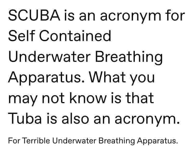 This joke made me snorkel