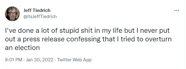 Donnie is definitely unravelling ....