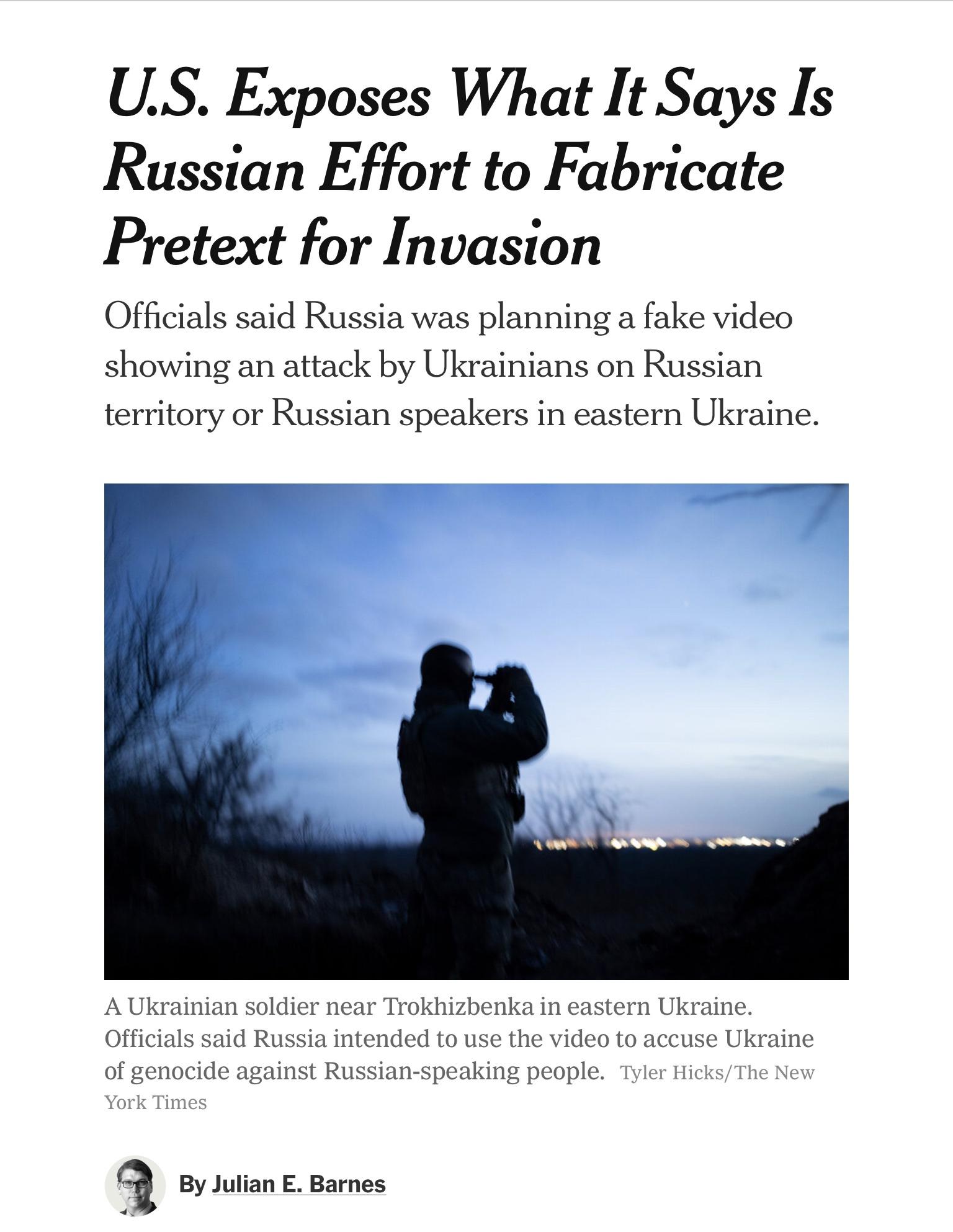 Russia was going to frame Ukraine for fake genocide! Holy crap!
