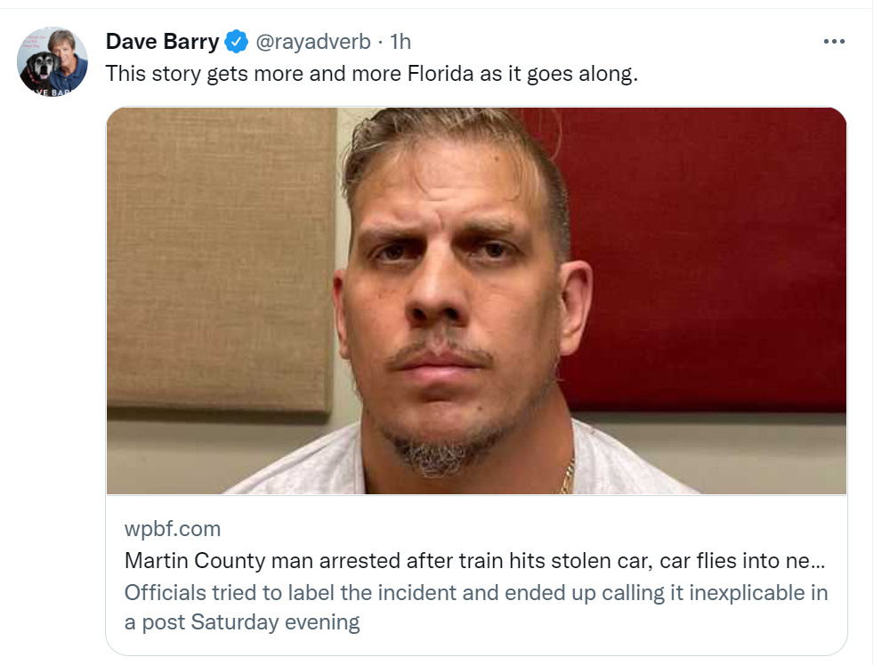 This is peak Florida Man.