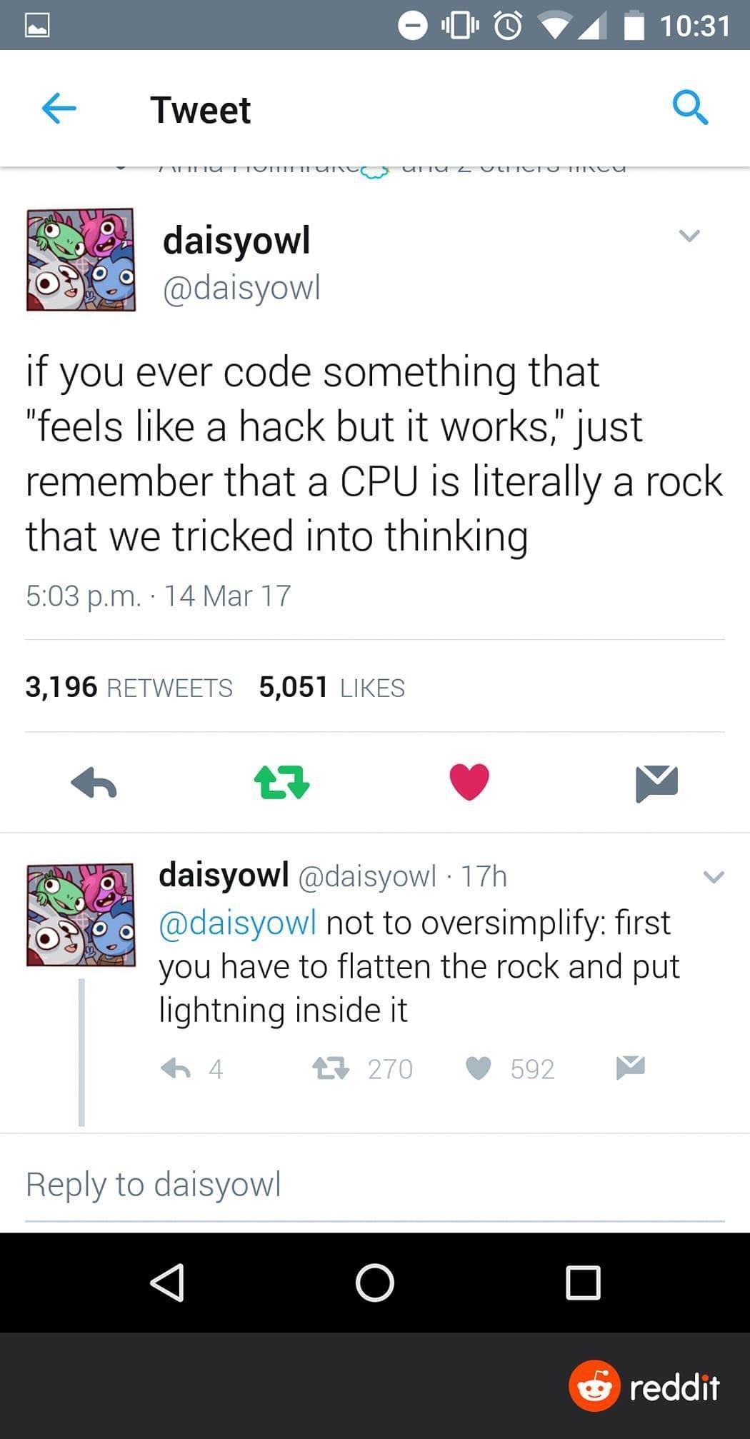 And humans are star dust that can think