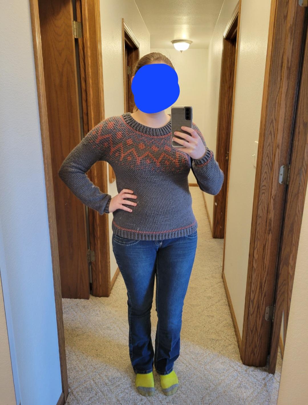 I actually made a sweater!