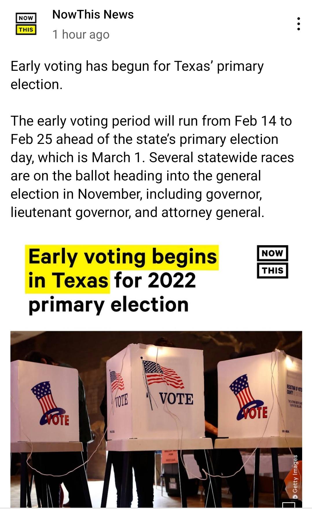 To all my fellow Texans, it's time to get started