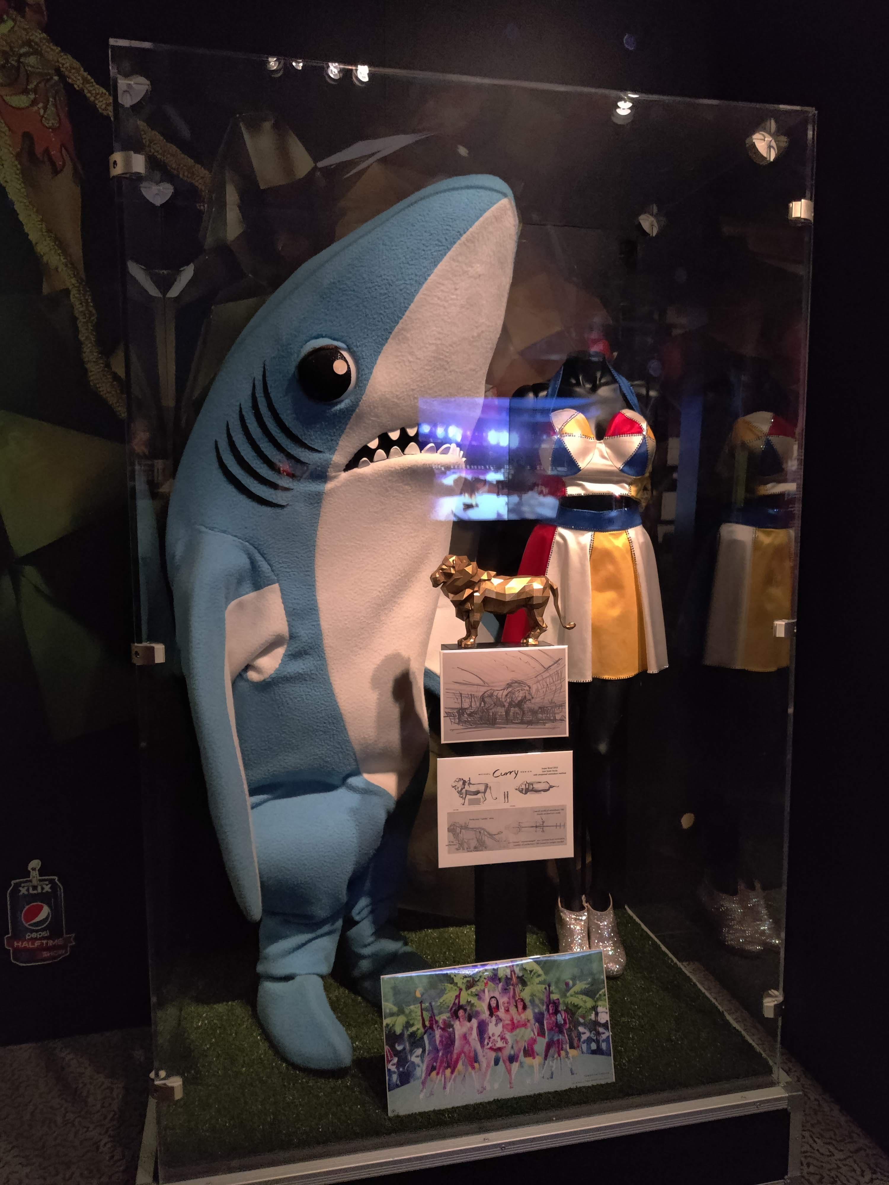 Left Shark costume enshrined at the Rocks and Roll Hall of Fame