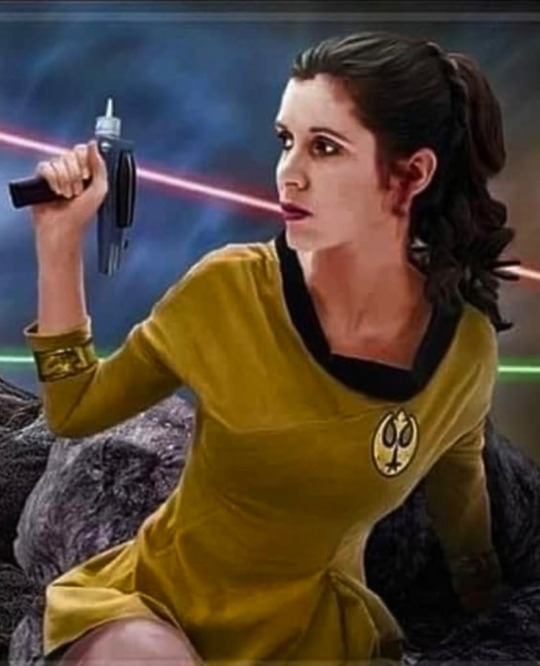 Alternate Realities: Leia In Starfleet Uniform "Star Wars / Star Trek"