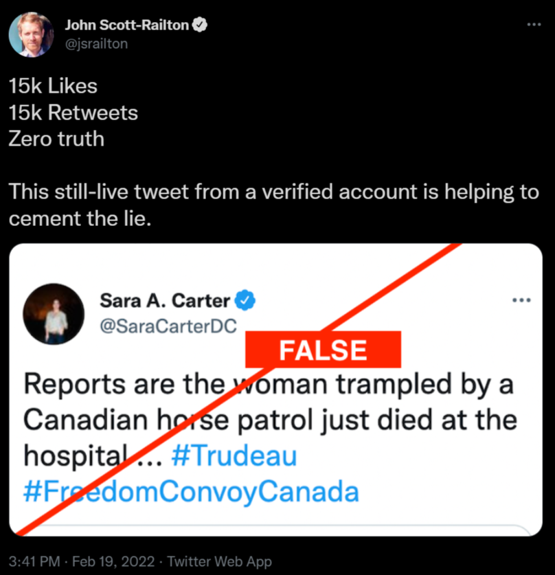 Heads-up, Fox "news" reporter tweeted this.&nbsp; It's false.&nbsp; She later apologized in a separate tweet, but kept this one up.&nbsp; Not coincidentally, all kinds of right-wingers have retweeted it.