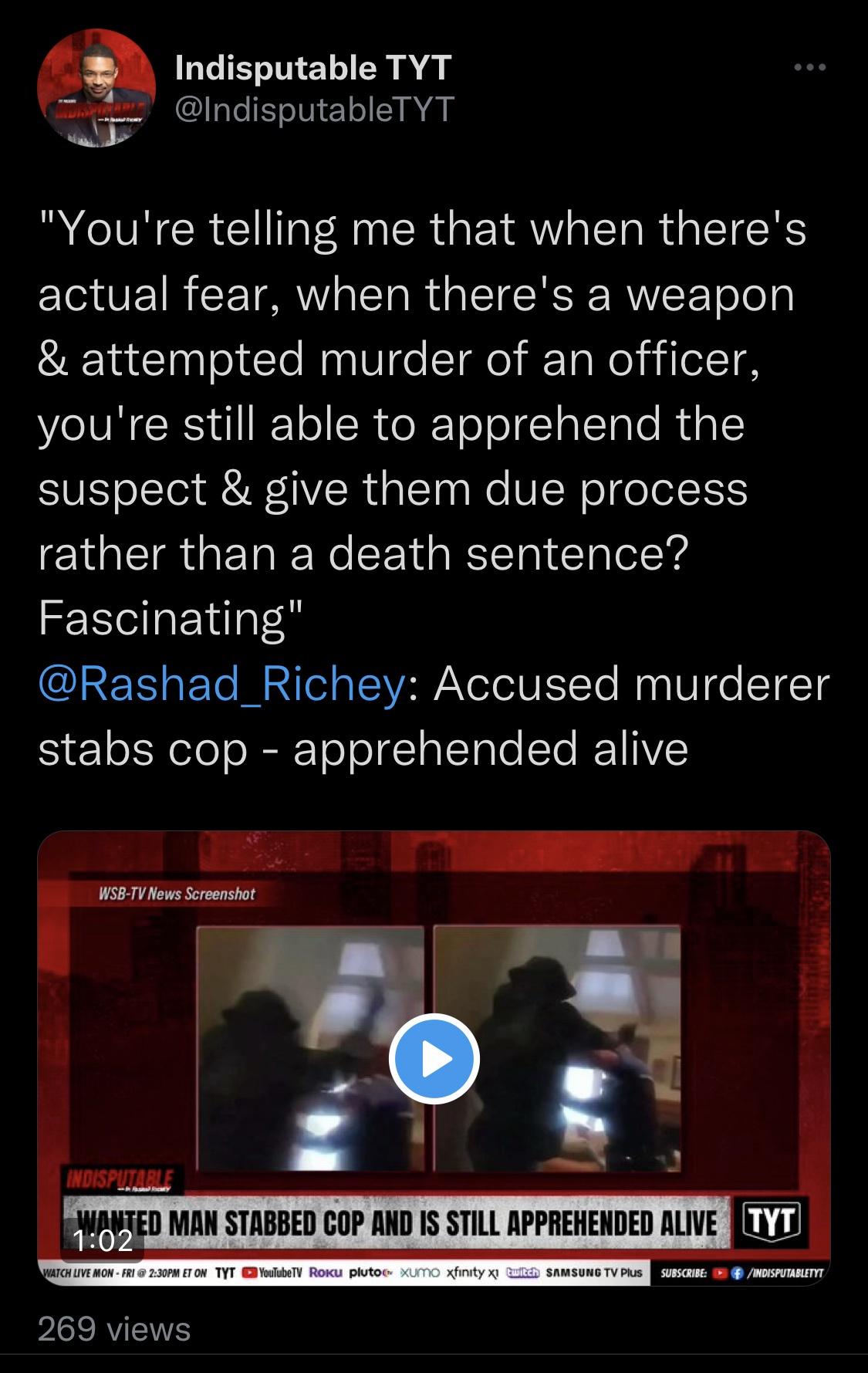 But yeah, tell me again about how systemic racism and racial bias with cops doesn&rsquo;t exist.