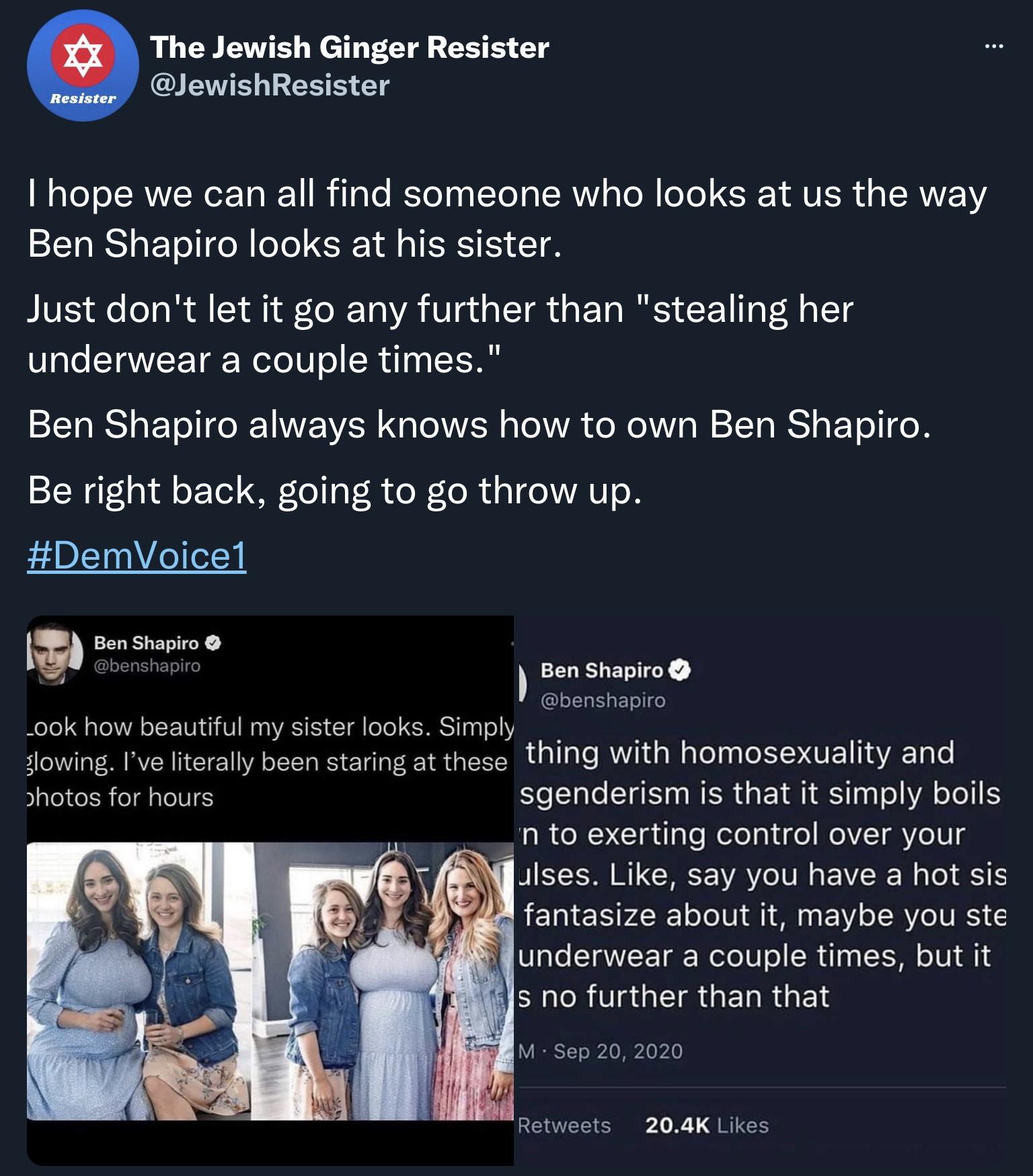 Ben Shapiro&rsquo;s brutal, homophobic, incestuous self-own