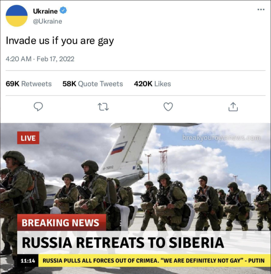 Ukraine rolling out the big guns...