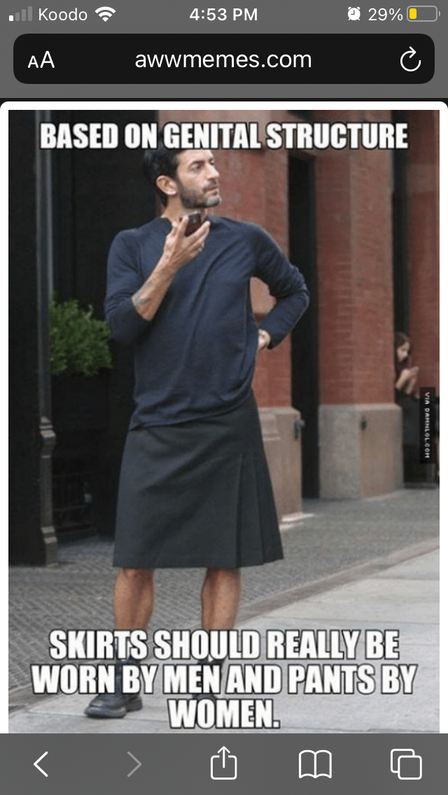 Fellas is it time to rock a skirt?