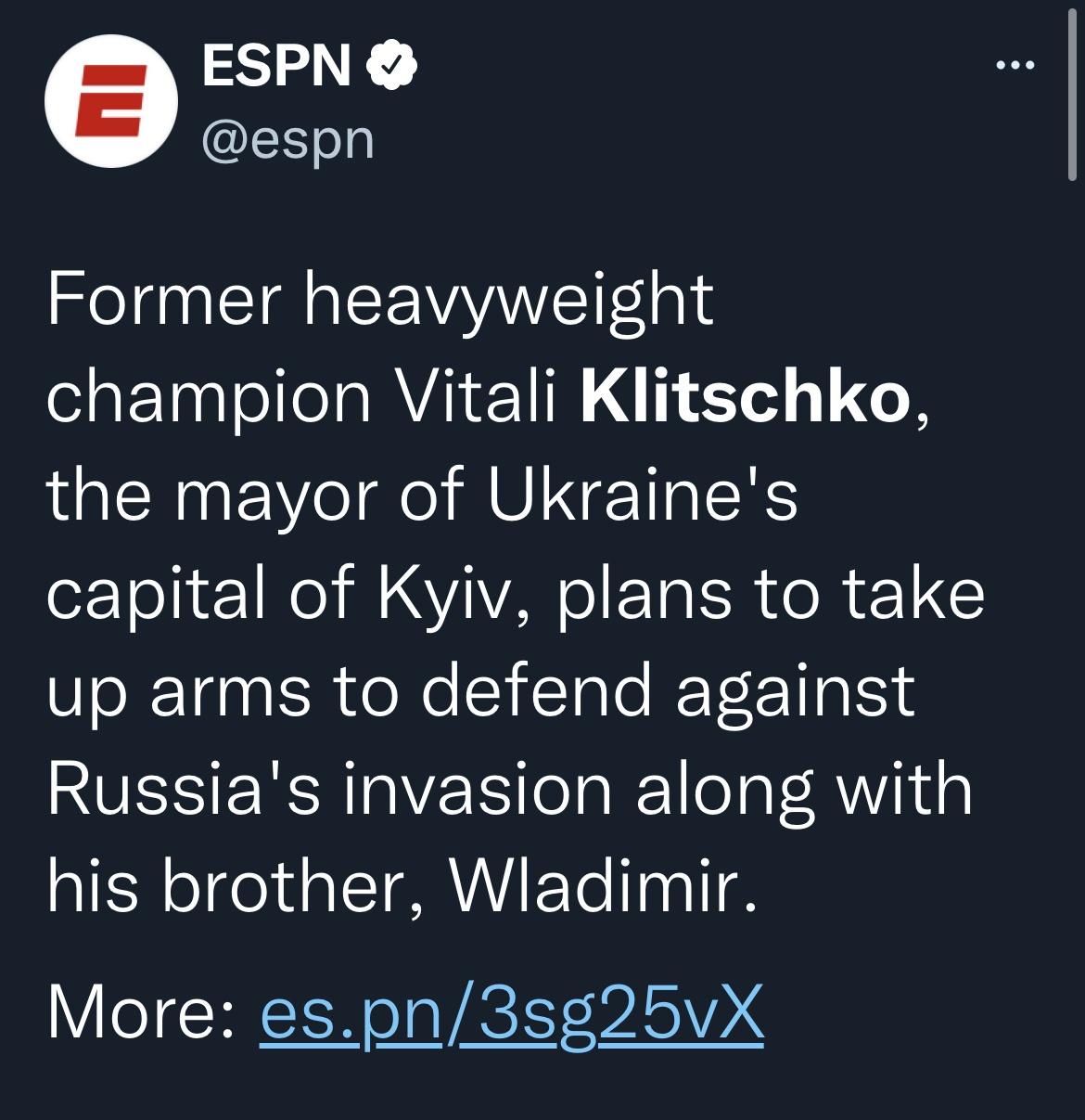 If they could only resolve this conflict with a boxing match between Klitschko and Putin&hellip;