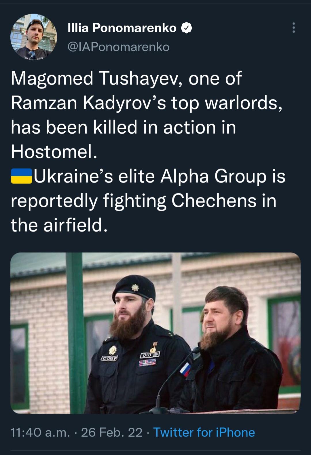 Battle of Hostomel near Kyiv - The Chechens are finding out