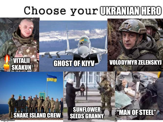 Choose your ukranian hero
