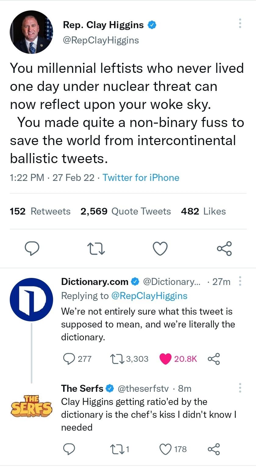 All the leaves are brown and the sky is gayyyy