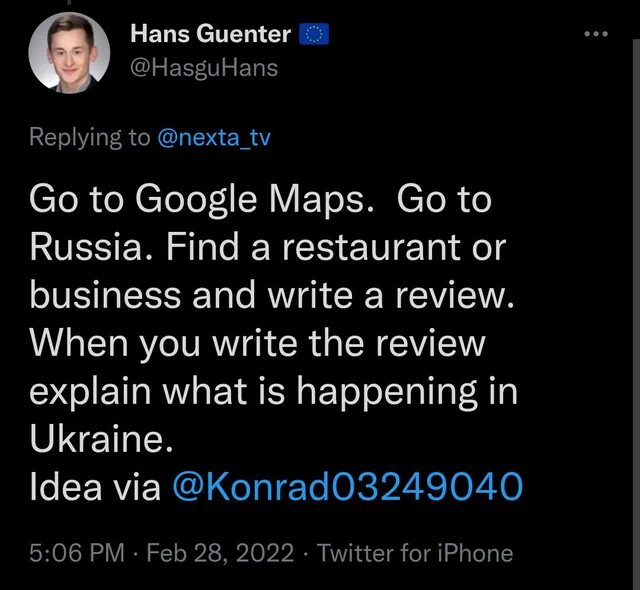 This is how we can do to spread the news of Ukraine to people in Russia