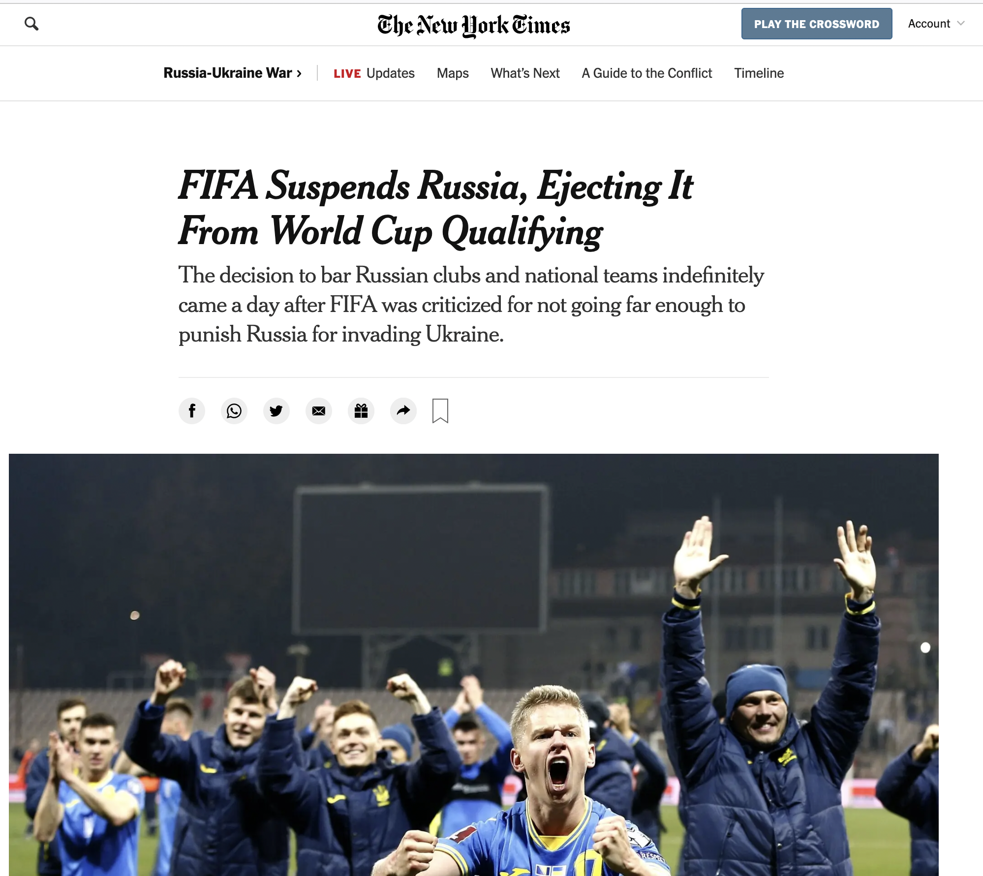 Hitting Russia where it hurts will continue...