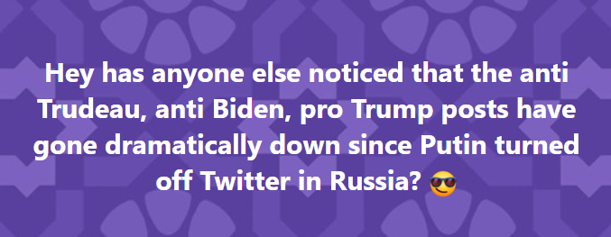 I mean, it's not zero, but it's noticeable