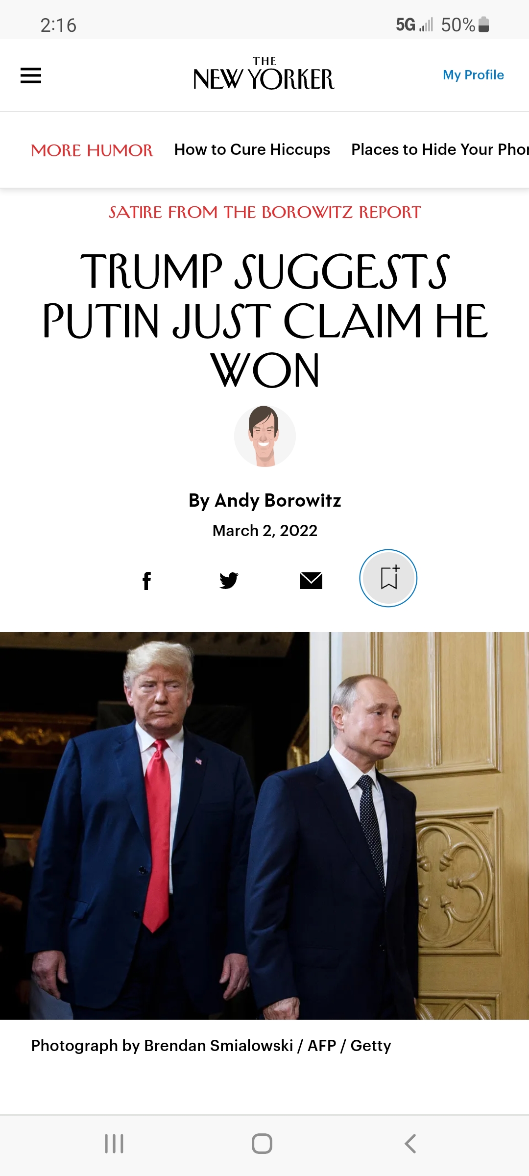 More satire from the New Yorker