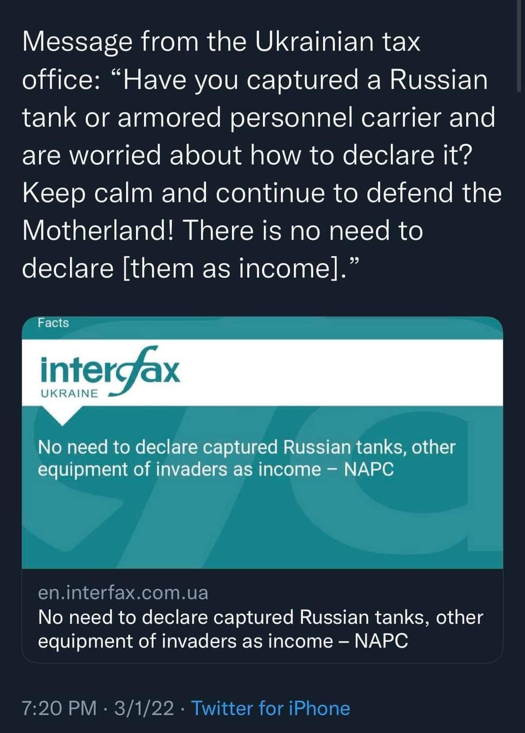 Important tax advice!!