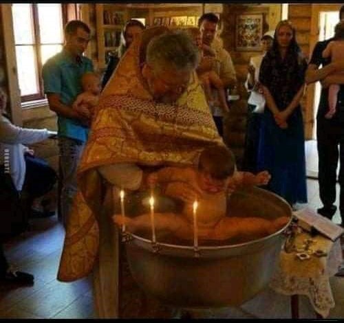 The baptism of Jean Claude Van Damme was not an easy job