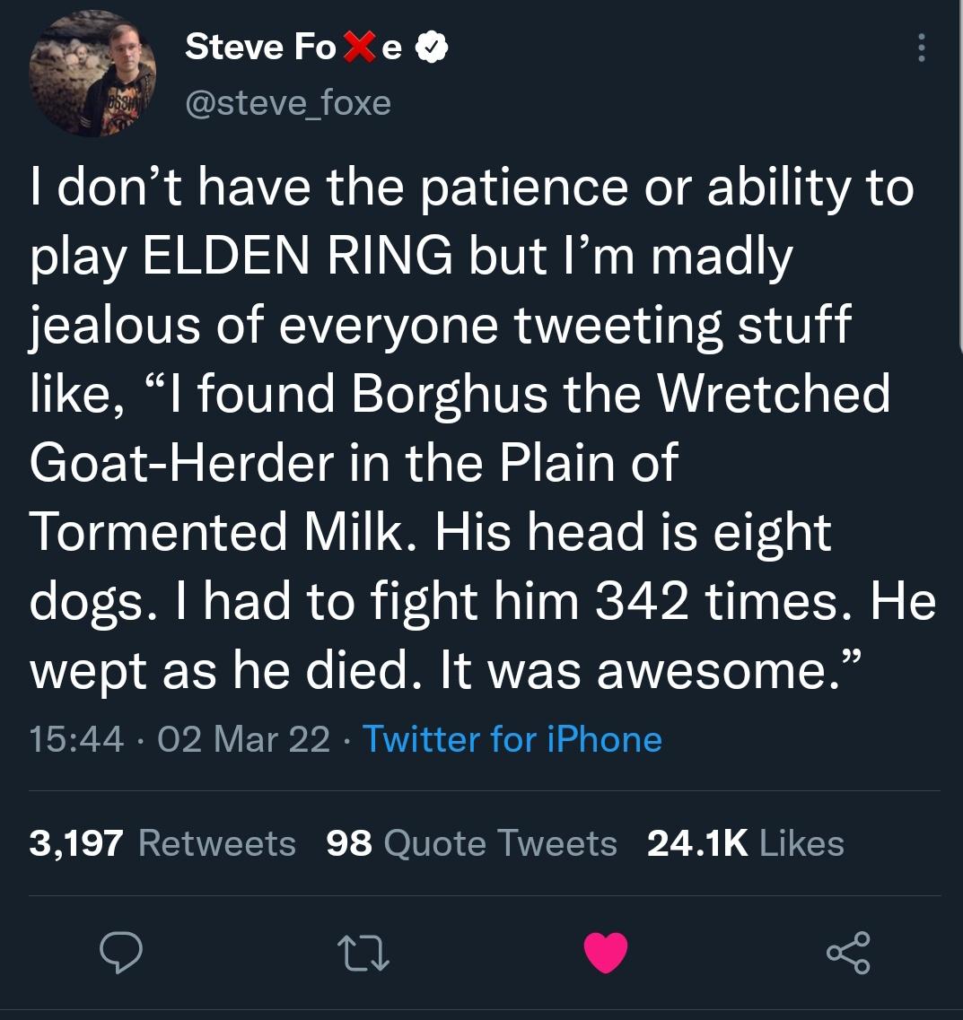 same here, steve