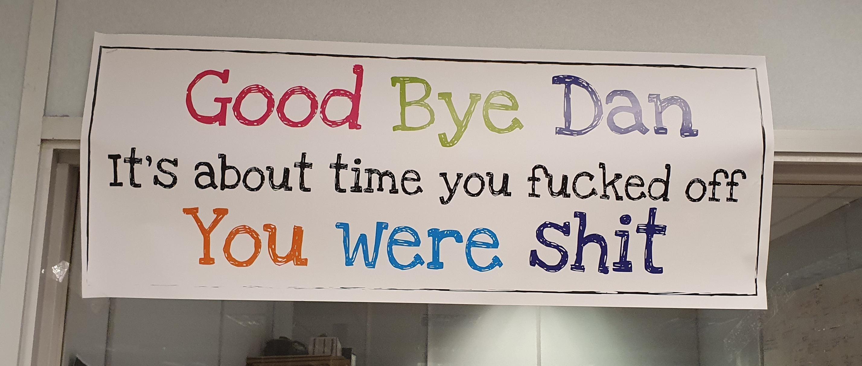 The Russian war ship can go fuck itself, but we haven't forgotten about Dan. Fuck you Dan!