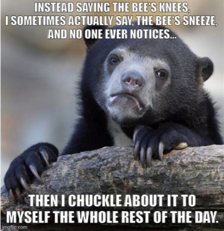 I'm always a bit scared I'll get caught. But of course I won't be.