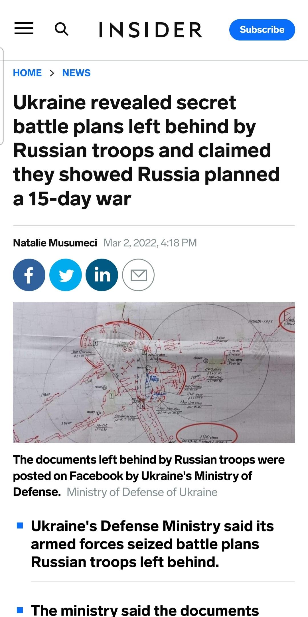 I believe Ukraine can hold out another 5 days.  What them?