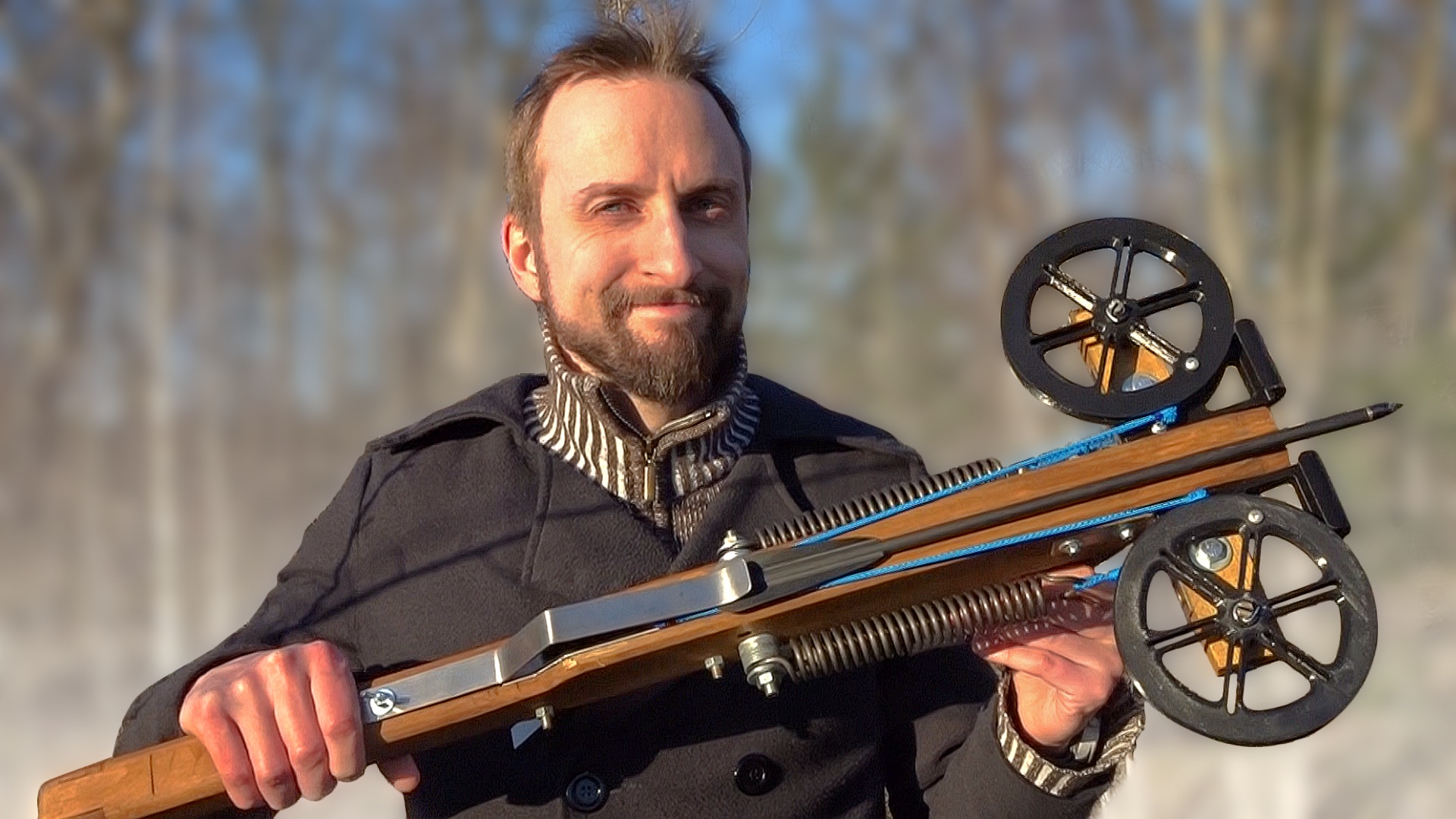 Spring powered Crossbow